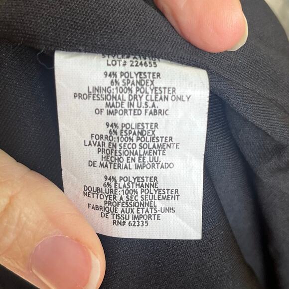 Betsy & Adam Melanie Dress Black Bell Sleeve Sheath Size 10 - Picture 9 of 9